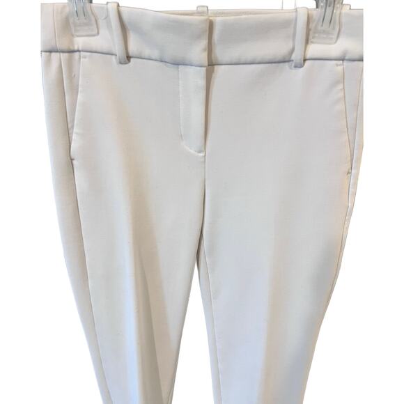 J.Crew Cameron Crop Ankle Pants White Women's |Size 4 - Picture 3 of 8